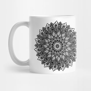 Monochrome Digital Mandala Mug